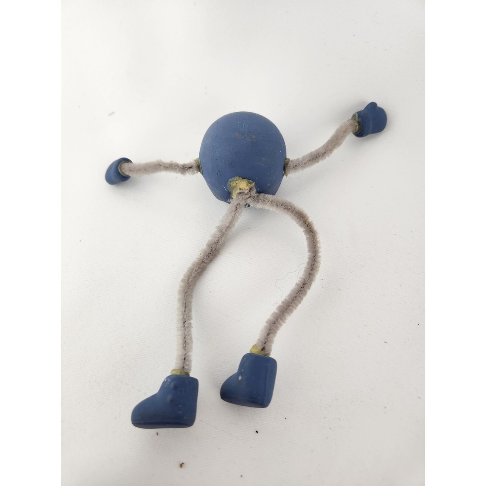 Vintage Anthropomorphic Blueberry Fruit Shelf Sitters Pipe Cleaner 1960s Ceramic - Picture 10 of 11